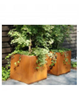 Cube - The Corten Steel Planter