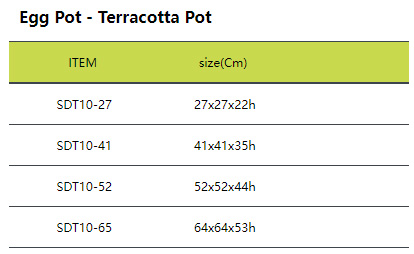 Egg Pot - Terracotta Pot