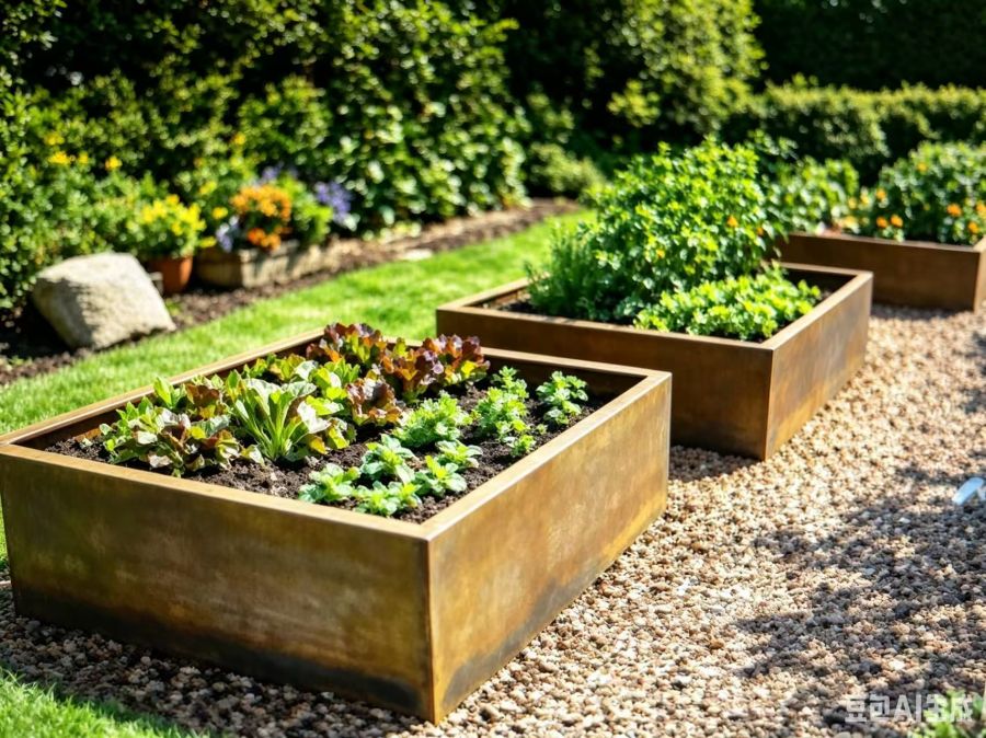 Corten Steel Flower Bed